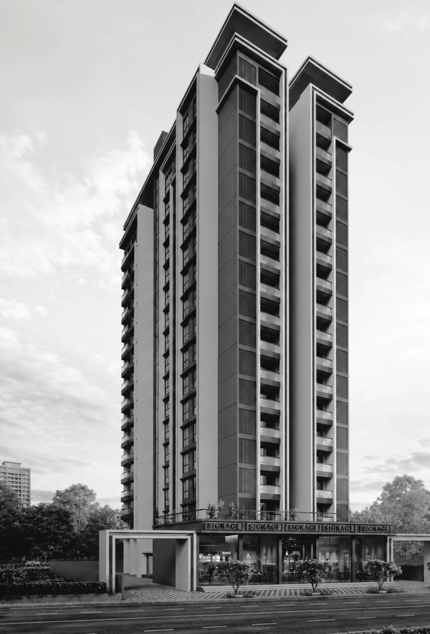 SkyOne tower, Ravet, Pune — artistic impression